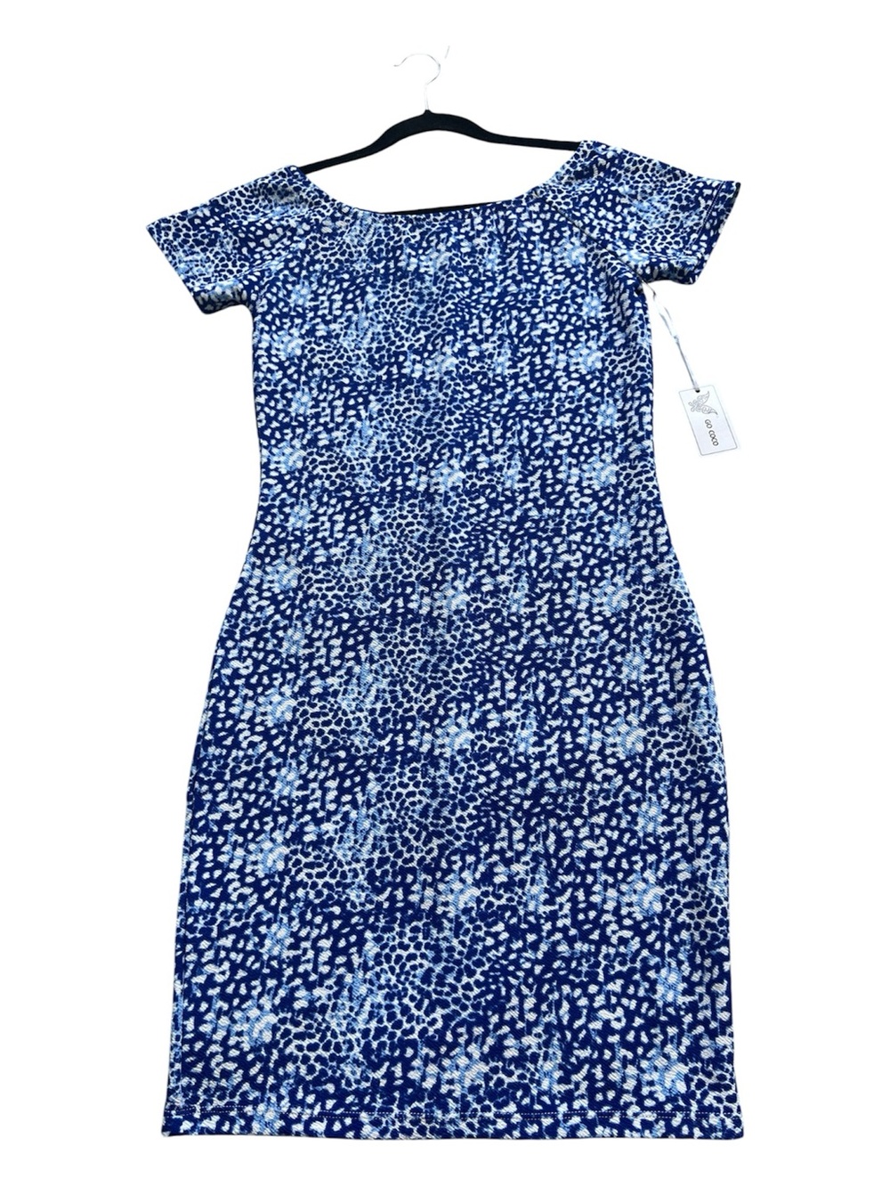 Blue Printed Midi Dress size M